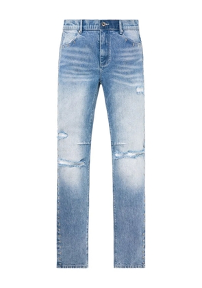RTA Bryant cross-print skinny jeans - Blue