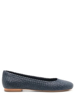 Sarah Chofakian Orly woven ballerina shoes - Black