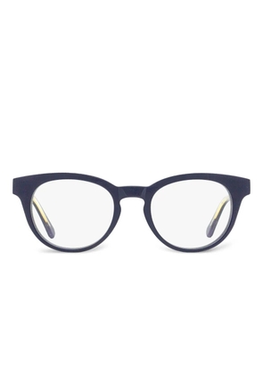 OMEGA EYEWEAR pantos-frame glasses - Blue