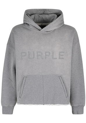 Purple Brand logo hoodie - Grey