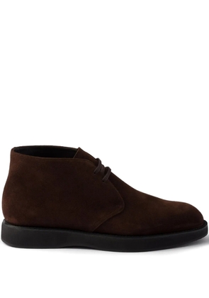Prada suede desert boots - Brown