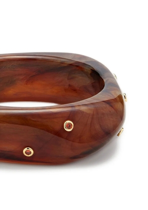 Luv Aj Luv AJ Ibiza lucite cuff - Brown