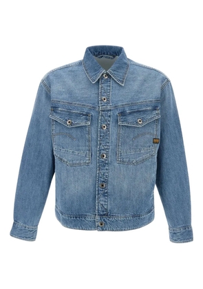 G-Star RAW Dakota logo-patch pocket denim jacket - Blue