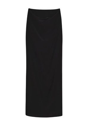 GIA STUDIOS draped midi skirt - Black
