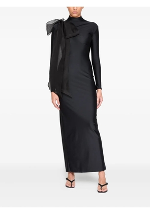 Atu Body Couture draped-detail maxi dress - Black