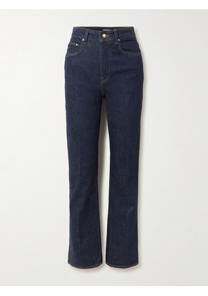 OSSOU - Flex Stretch High-rise Straight-leg Jeans - Blue - 24,25,26,27,28,29,30,31