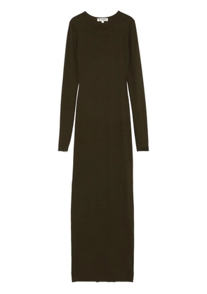 ETERNE longsleeved crew-neck maxi dress - Green