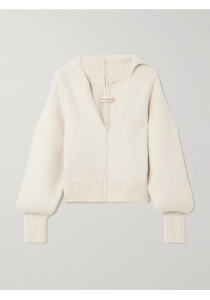 OSSOU - Wader Cotton Sweater - Off-white - x small,small,medium,large