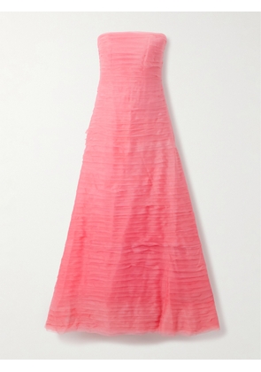 Aje - Soundscape Strapless Layered Chiffon Gown - Pink - UK 4,UK 6,UK 8,UK 10,UK 12,UK 14,UK 16