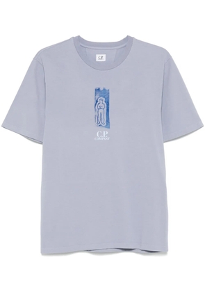 C.P. Company logo-print jersey T-shirt - Blue