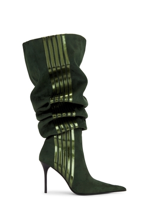 Jeffrey Campbell Racing-ok Boot in Green. Size 6. Also in 6.5, 7.