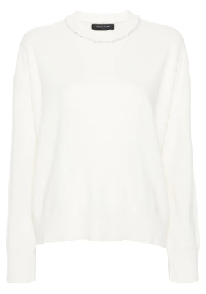 Fabiana Filippi sequin-detailing jumper - White