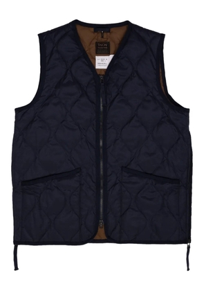 Taion V-neck down gilet - Blue