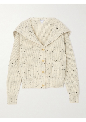 Bottega Veneta - Ribbed Wool-blend Cardigan - White - x small,small,medium,large