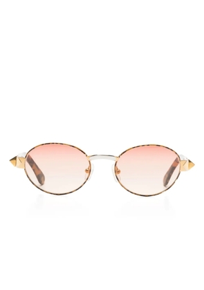 Gianfranco Ferré Pre-Owned tinted round sunglasses - Black