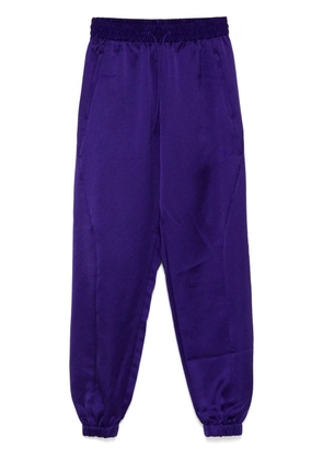 Y-3 logo-print track pants - Purple