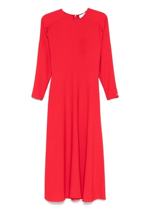 NISSA A-line crepe mid dress - Red