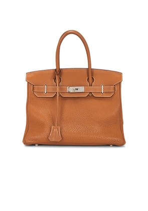 FWRD Renew Hermes Togo Birkin 30 Handbag in Brown.