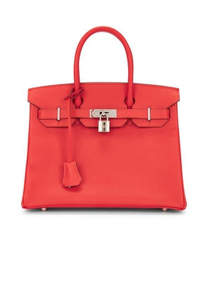 FWRD Renew Hermes Epsom Birkin 30 Handbag in Red.