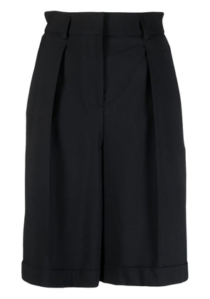 Lorena Antoniazzi pleat-detail knee-length shorts - Blue