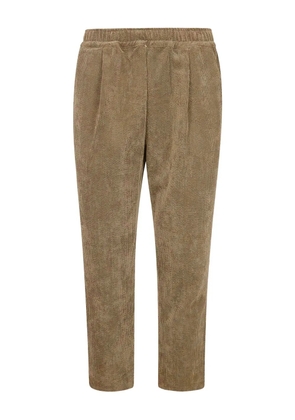 Family First corduroy pleated trousers - Brown