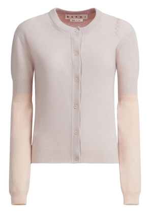 Marni Combined-colour cardigan - Pink