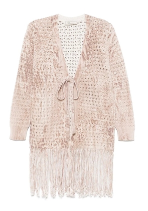 Blumarine open-knit cardigan - Neutrals