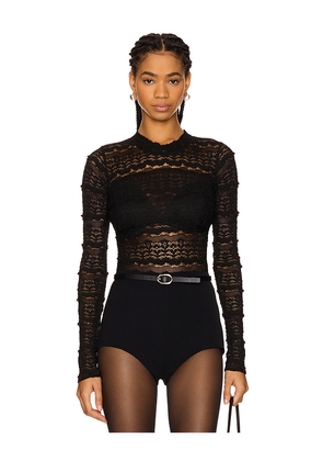 Free People x Intimately FP Angelina Bodysuit in Black. Size L. Also in M, S, XL, XS.