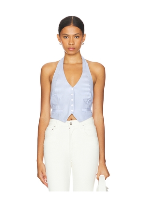 Good American Vest in Blue. Size L. Also in M.