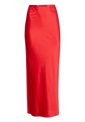 Fleur Du Mal satin maxi skirt - Red