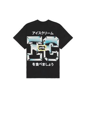 ICECREAM Knit Tee in Black. Size L. Also in S.