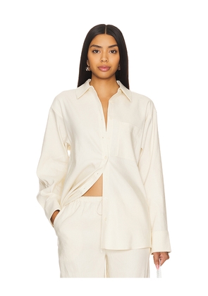 House of Harlow 1960 x REVOLVE Laurel Oversized Shirt in Beige. Size M. Also in S.