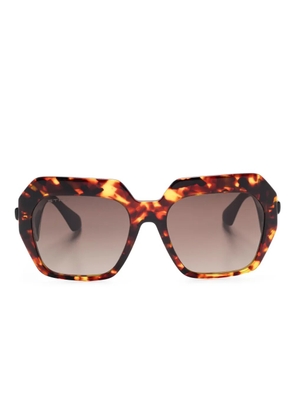ETRO geometric-frame sunglasses - Brown