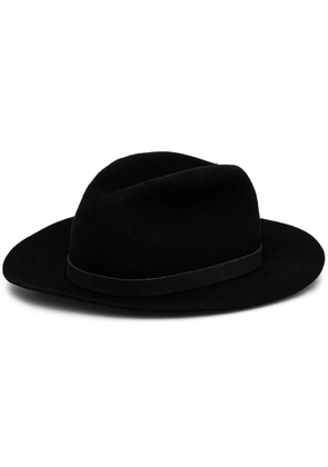 Emporio Armani wool fedora hat - Black