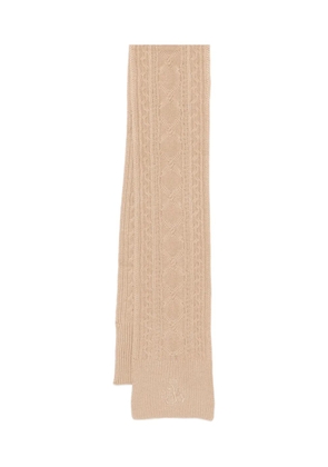 Polo Ralph Lauren cable-knit scarf - Neutrals