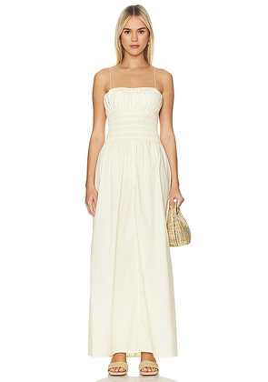 FAITHFULL THE BRAND Baia Maxi Dress in Lemon. Size L. Also in M, XL.