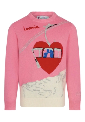 MC2 Saint Barth New Queen C graphic-heart jumper - Pink