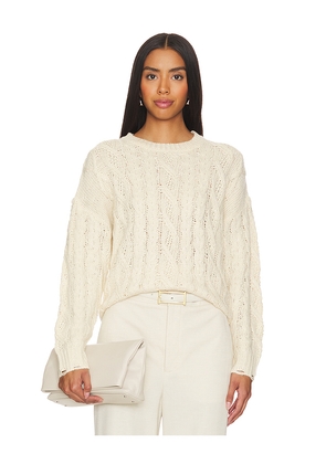HEARTLOOM Tabby Sweater in Ivory. Size L. Also in M.