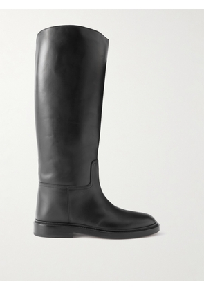 LEGRES - 80 Leather Knee Boots - Black - IT34,IT35,IT36,IT37,IT38,IT39,IT40,IT41,IT42