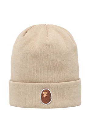 A BATHING APE® Ape Head beanie hat - Neutrals