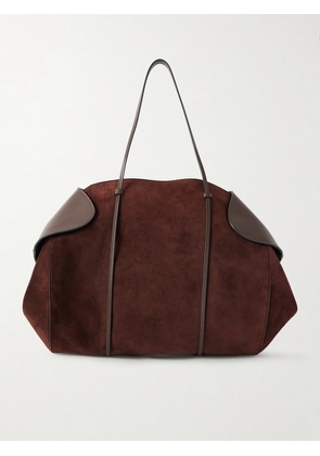 NEOUS - Berenices Suede And Leather Shoulder Bag - Brown - One size