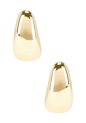 Heaven Mayhem Beanie Earrings in Metallic Gold.