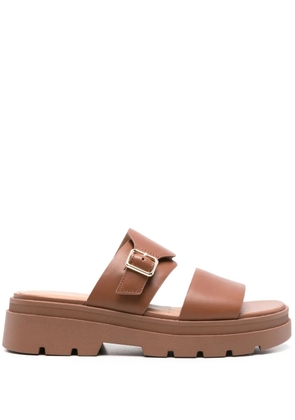 Geox buckle-detail platform sandals - Brown