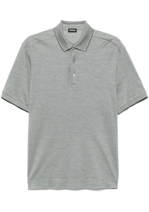 Zegna piqué polo shirt - Grey