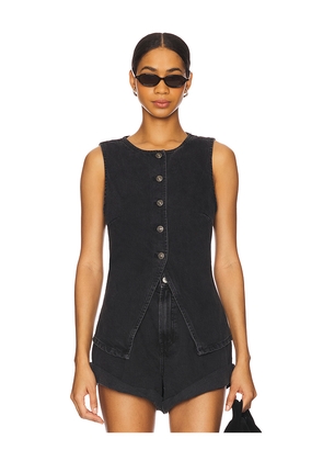 Free People x We The Free Aimee Vest in Black. Size L. Also in M, S, XS.
