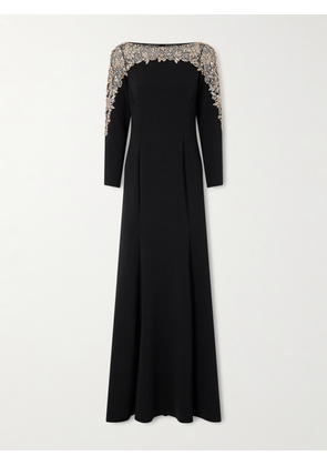 Jenny Packham - Embellished Jersey Gown - Black - UK 6,UK 8,UK 10,UK 12,UK 14,UK 16