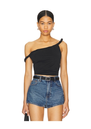 Good American Twist Tee in Black. Size 4X. Also in 5X, XL.