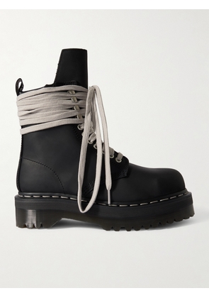 Rick Owens - + Dr. Martens 1460 Quad Sole Leather Ankle Boots - Black - UK 3,UK 4,UK 5,UK 6,UK 6.5,UK 7,UK 8,UK 9