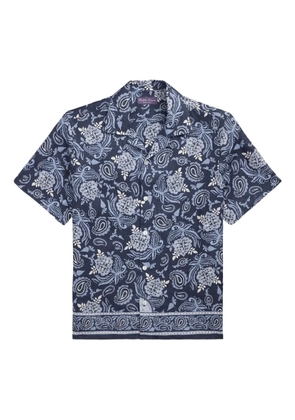 Ralph Lauren Purple Label paisley-print short-sleeve shirt - Blue