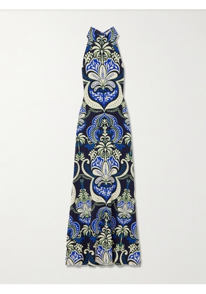 Cara Cara - Asher Printed Jersey Maxi Dress - Blue - x small,small,medium,large,x large